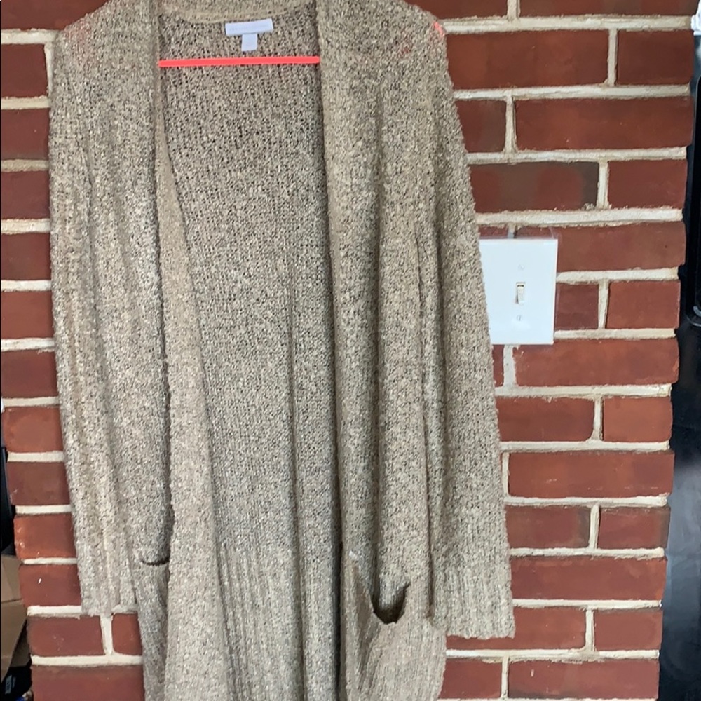 NY&C Long Beige sweater cardigan